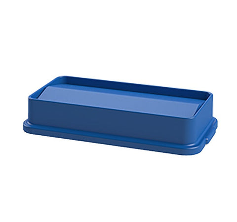 Impact Products Value Plus Blue 23 Gallon Slim Container Swing Lid Only, 21 x 10.75 x 3.75 inch -- 4 per case.