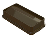 Impact Products Value Plus Brown 23 Gallon Slim Container Swing Lid Only, 21 x 10.75 x 3.75 inch -- 4 per case.