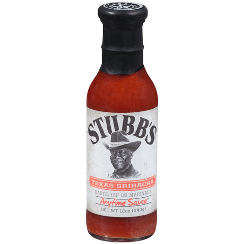 Stubbs Anytime Sauce Texas Sriracha Sauce, 12 Ounce -- 6 per case.