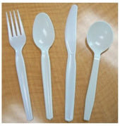 Goldmax Silver Series White Polystyrene Medium Heavy Weight Knife, 13 x 7.5 x 5.5 inch -- 10 per case.