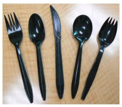 Goldmax Polypropylene Black Medium Weight Fork -- 1000 per case.