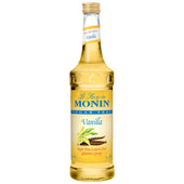 Monin Vanilla Sugar Free Flavor Syrup Glass, 750 Milliliter -- 12 Case