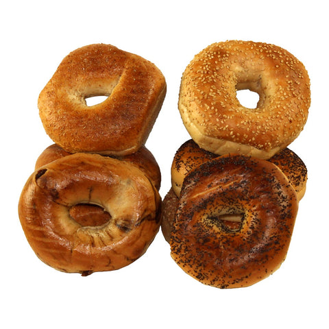 Just Bagels Assorted Sliced Bagel, 4 Ounce -- 48 per case