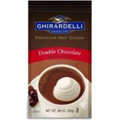 Ghirardelli Hot Cocoa Double Chocolate, 0.85 Ounce Packet -- 23 per case.