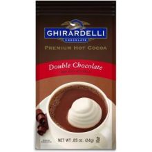 Ghirardelli Hot Cocoa Double Chocolate, 0.85 Ounce Packet -- 23 per case.