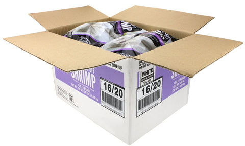 Seamazz 16/20 Peeled and Deveined Tail Off Raw White Shrimp, 2 Pound -- 10 per case.
