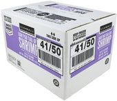 Seamazz 41/50 Peeled and Deveined Tail Off Raw White Shrimp, 2 Pound -- 10 per case.
