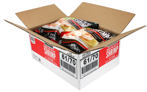 Seamazz 61/70 Cooked Tail Off White Shrimp, 2 Pound -- 5 per case.
