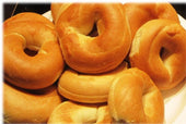 Burry Foodservice Thaw and Sell Sliced Plain Bagel, 1 Ounce -- 168 per case.