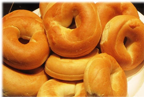 Burry Foodservice Thaw and Sell Sliced Plain Bagel, 1 Ounce -- 168 per case.