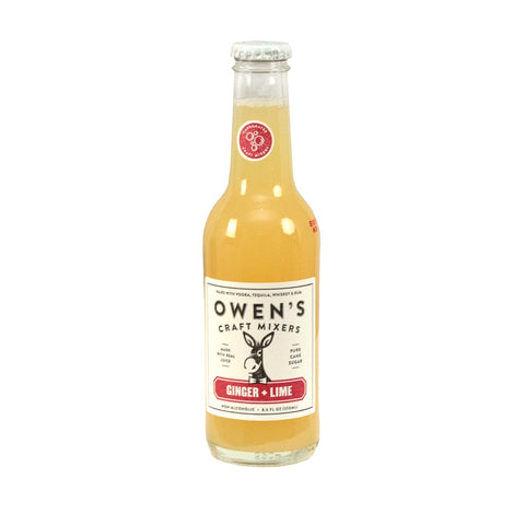 Owens Ginger and Lime Craft Mixer, 250 Milliliter -- 24 per case.