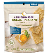 Crunchmaster Simply Olive Oil and Sea Salt Tuscan Peasant Cracker, 3.54 Ounce -- 12 per case.