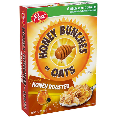 Ralston Foods Post Honey Bunches of Oats Cereal with Honey Roasted, 48 Ounce -- 4 per case.