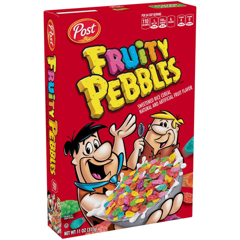 Post Fruity Pebbles Cereal, 11 Ounce -- 12 per case.