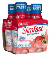 Slim Fast Strawberries and Cream Meal Replacement Shake, 11 Fluid Ounce -- 12 per case.