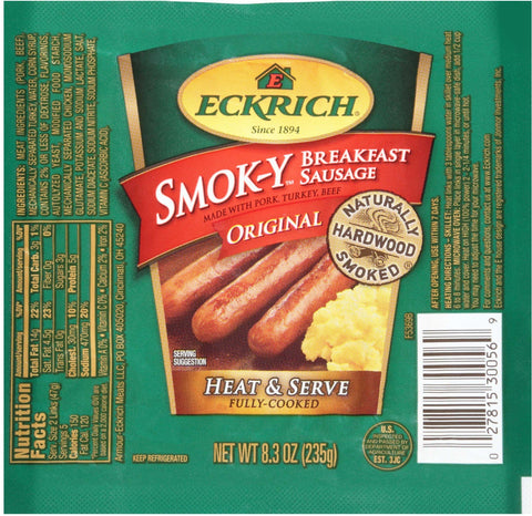 Smithfield Original Sausage Link, 8.3 Ounce -- 12 per case.