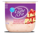Light and Fit Strawberry Cheesecake Yogurt, 5.3 Ounce -- 12 per case.