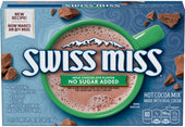 Swiss Miss No Sugar Added Milk Chocolate Hot Cocoa Mix Envelope, 5.84 Ounce -- 12 per case.