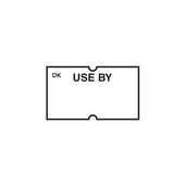 Daymark DuraMark DM3 1 Line White Use By Date Coder Label -- 8 rolls per case.