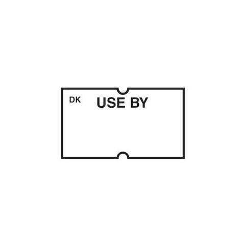 Daymark DuraMark DM3 1 Line White Use By Date Coder Label -- 8 rolls per case.
