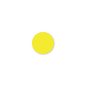 Daymark MoveMark Solid Yellow Round Blank Label, 0.75 inch -- 12 rolls per case.