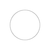 Daymark DuraMark Round Permanent Solid White Color Label, 1 inch -- 12 rolls per case.