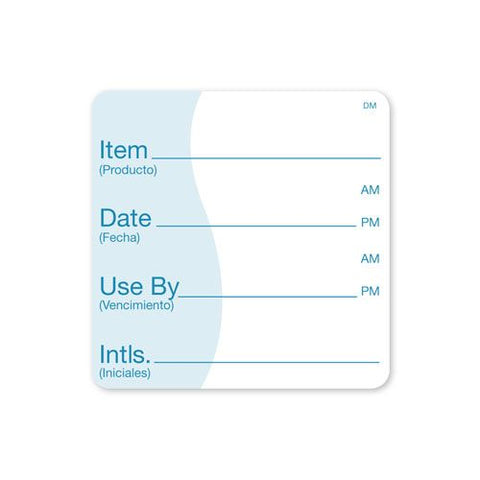 Daymark DissolveMark Item Date Use by Food Label, 2 x 2 inch -- 12 rolls per case.