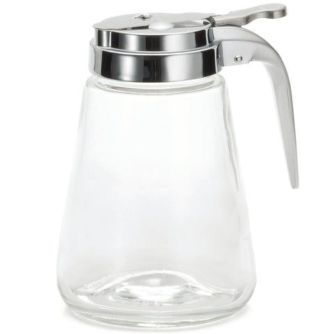 12 ounce Chrome Top Syrup Dispenser -- 12 per case