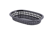 Tablecraft Ala Carte Black Oval Platter Basket, 9 x 6 x 2 inch -- 36 per case