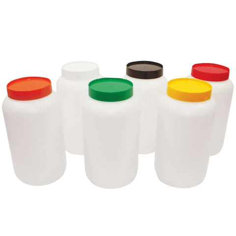 Tablecraft Backup Assorted Color Pourmaster, 0.5 Gallon -- 6 per case.