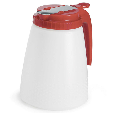 Tablecraft All Purpose Red Top Dispenser, 48 Ounce -- 6 per case.