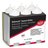 Tablecraft Cash and Carry Natural Wide Mouth Squeeze Dispenser, 32 Ounce -- 6 pack per case.