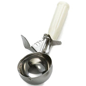 Tablecraft 18/8 Stainless Steel Thumb Press Ice Cream/Food Disher, 10 inch.