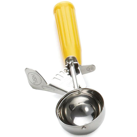 Tablecraft 18/8 Stainless Steel Thumb Press Ice Cream/Food Disher, 20 inch.