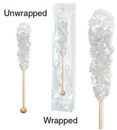 Dryden and Palmer White Swizzle Stick Candy, 5.75 inch -- 72 per case.