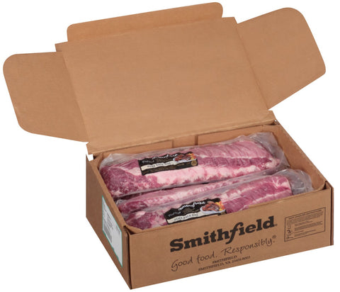 Smithfield Unpeeled Pork Loin Back Rib, 3 Pound -- 12 per case.