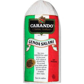 Carando Artificial Casing Genoa Salami, 3.1 Pound -- 4 per case.
