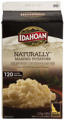 Idahoan Naturally Signature Mashed Potatoes, 4.68 Pound -- 6 per case.