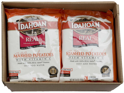 Idahoan Real Mashed Potatoes with Vitamin C, 26 Ounce -- 12 per case.