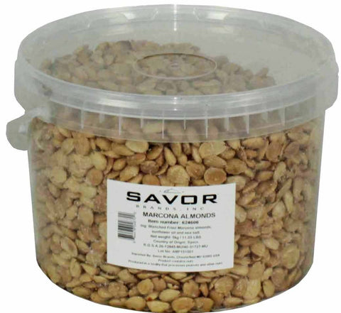 Savor Imports Fried and Salted Marcona Almond, 11 Pound.