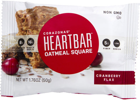 Corazonas Cranberry Flax Heartbar, 1.76 Ounce -- 6 per case.