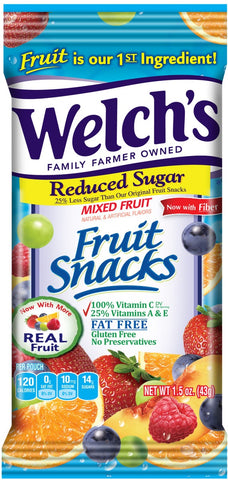 Welchs Mixed Fruit Fruit Snacks, 0.9 Ounce -- 250 per case.