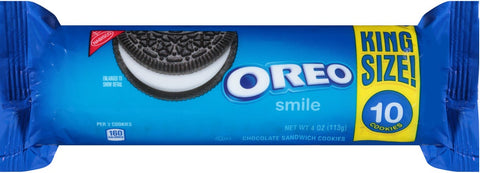 Oreo King Size Cookies, 4 Ounce -- 20 per case.
