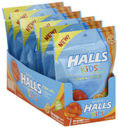 Belvita Halls Orange Kids Lollipops, 10 count per pack -- 24 per case.