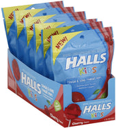 Belvita Halls Cherry Kids Lollipops, 10 count per pack -- 24 per case.