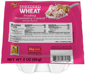 Post Shredded Wheat Frosted Strawberry Cereal, 2 Ounce -- 48 per case.