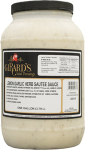 Girards Lemon Garlic Herb Saute Sauce, 1 Gallon -- 2 per case.