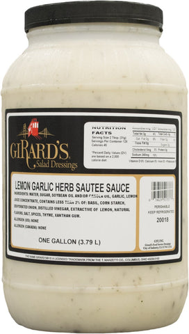 Girards Lemon Garlic Herb Saute Sauce, 1 Gallon -- 2 per case.