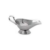 Alegacy Stainless Steel Gravy Boat with Stepped Bottom, 16 Ounce.