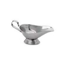 Alegacy Stainless Steel Gravy Boat with Stepped Bottom, 16 Ounce.